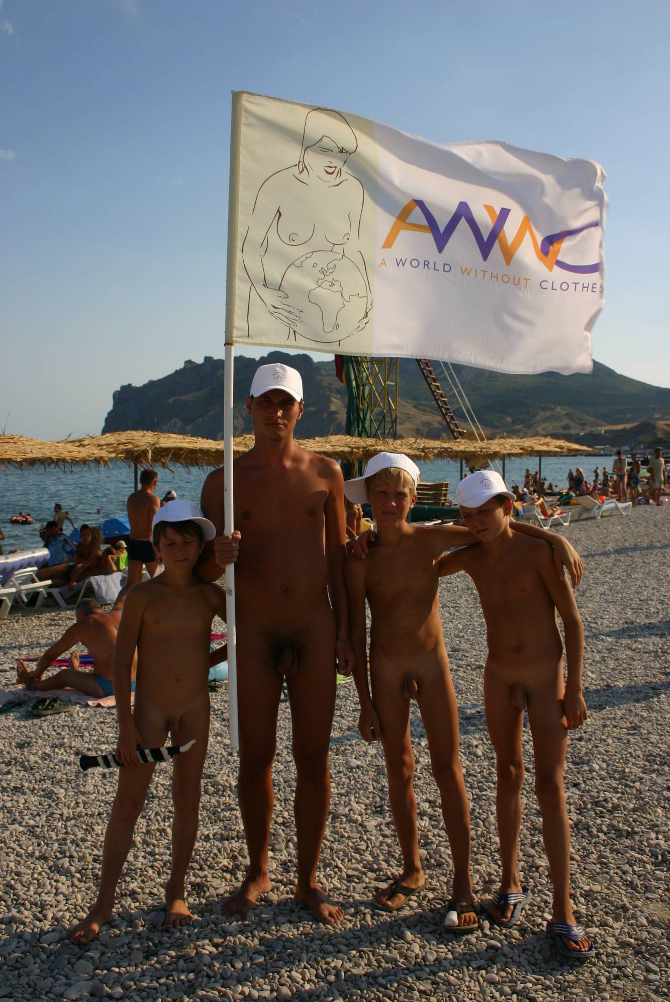 Pure Nudism Images AWWC Flag Group Picture - 2
