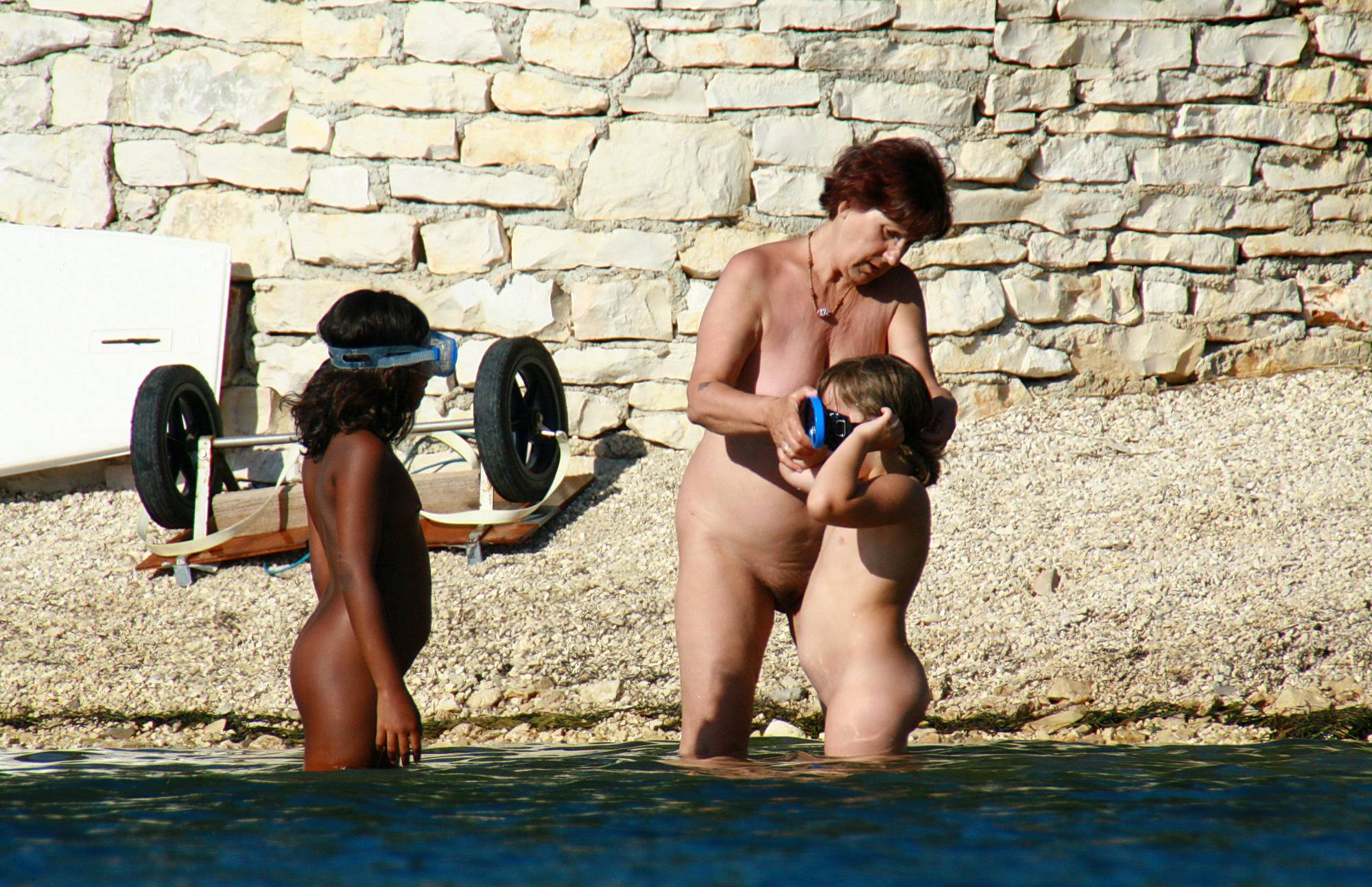 Nudist Teens Dipping Into The Lake - 3