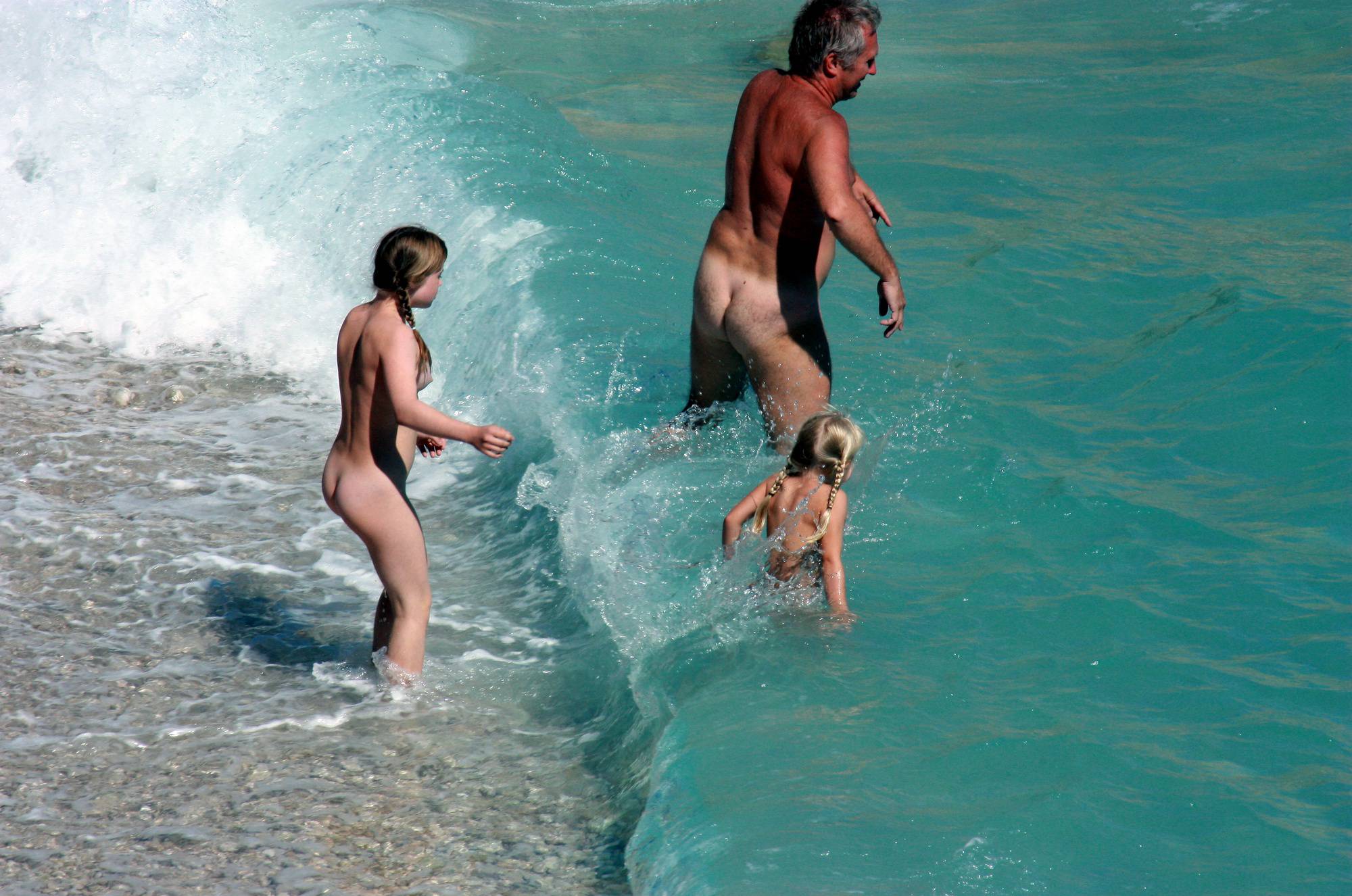 Pure Nudism Images Naturist Family Skinny Dip - 1