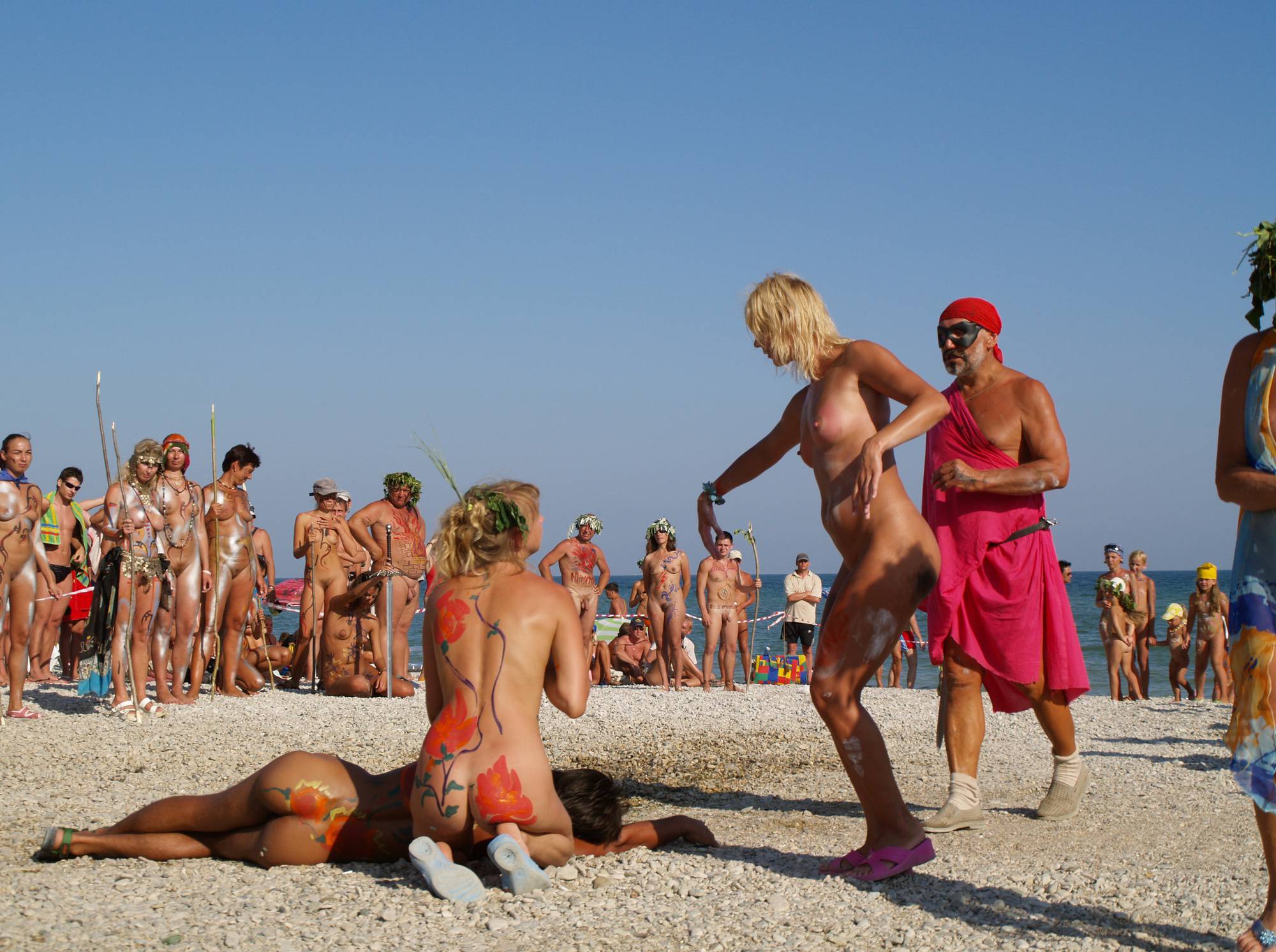 Nudist Beach Day Dancers - 2