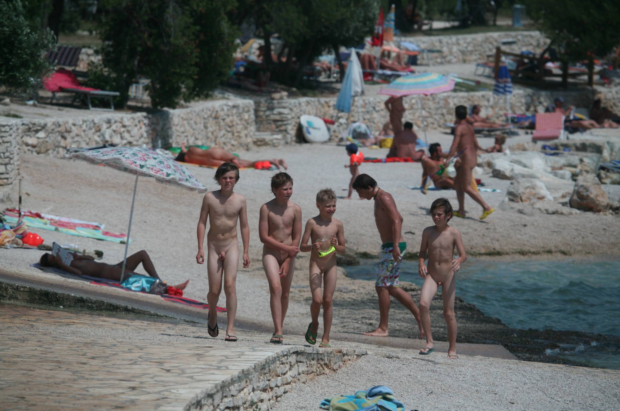 Boy Nudist Shore Walking - 2
