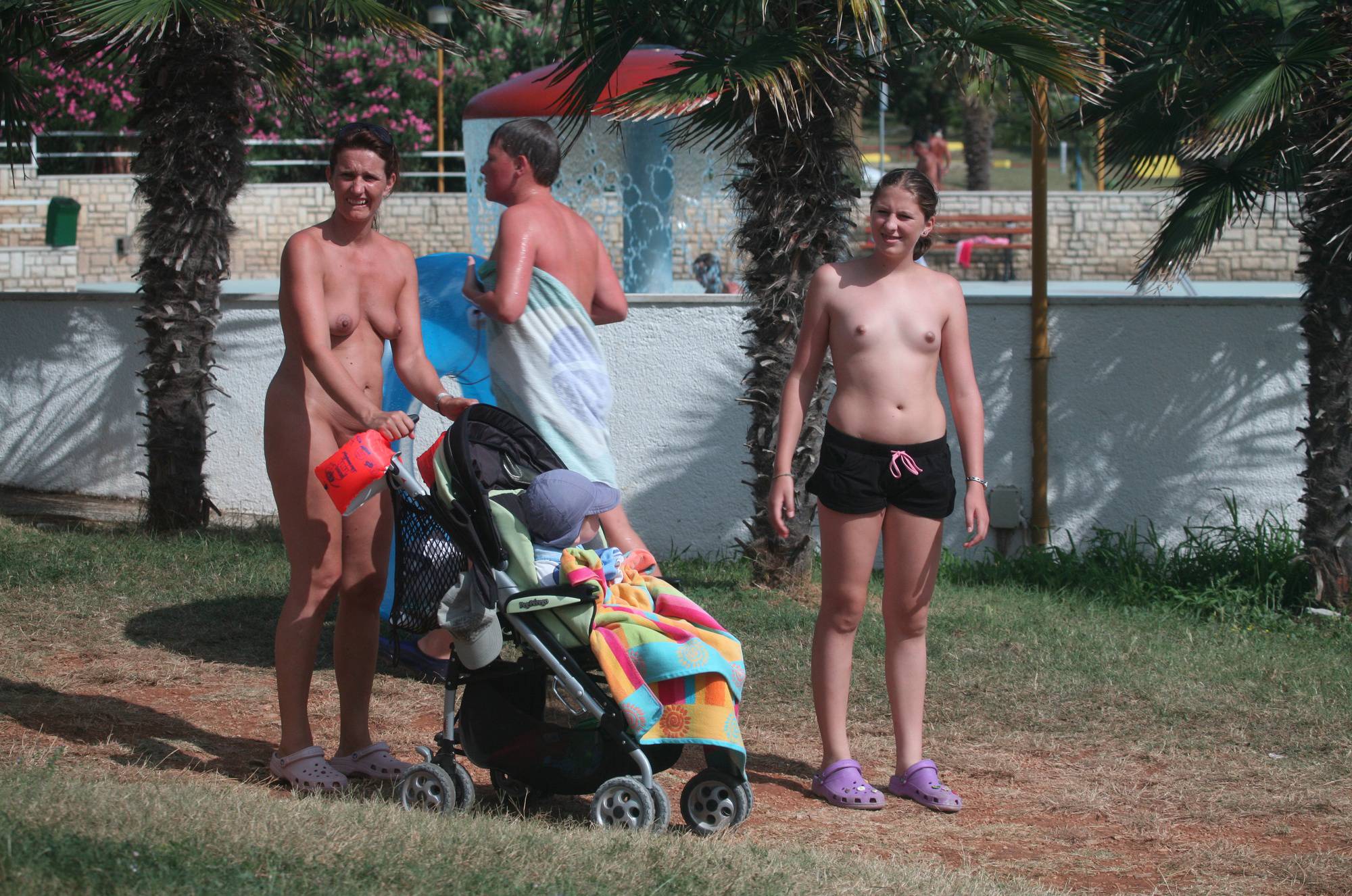 Jr Nudists Outside Shower Walk-Out - 2