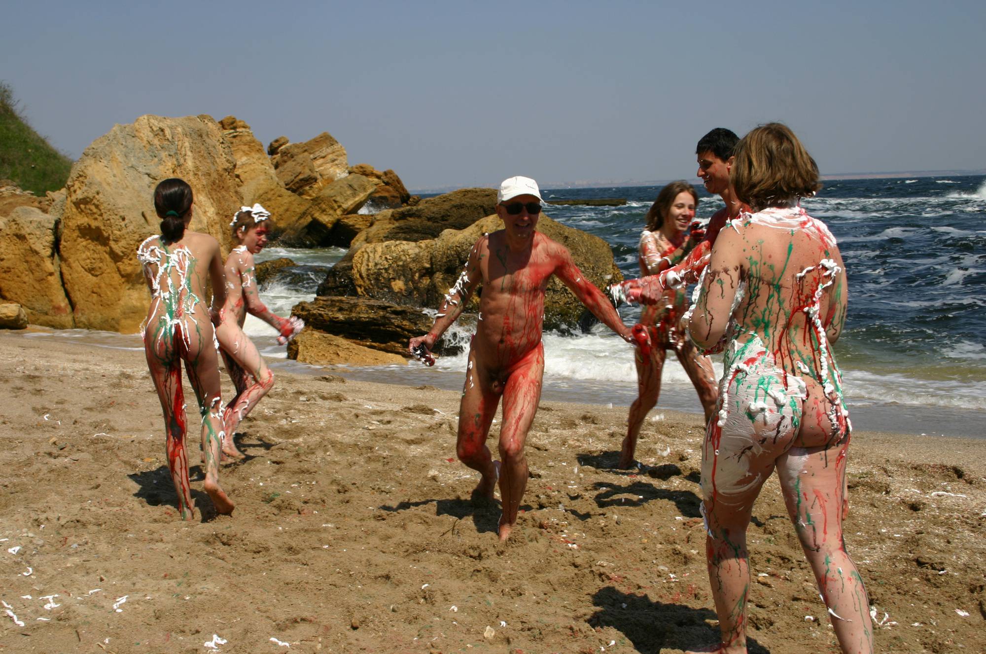 Beach Paint Fight Actions - 2