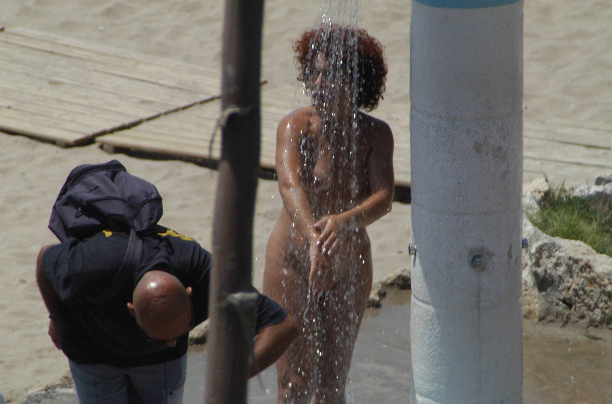 Jr Nudists Topless Beach Showers - 2